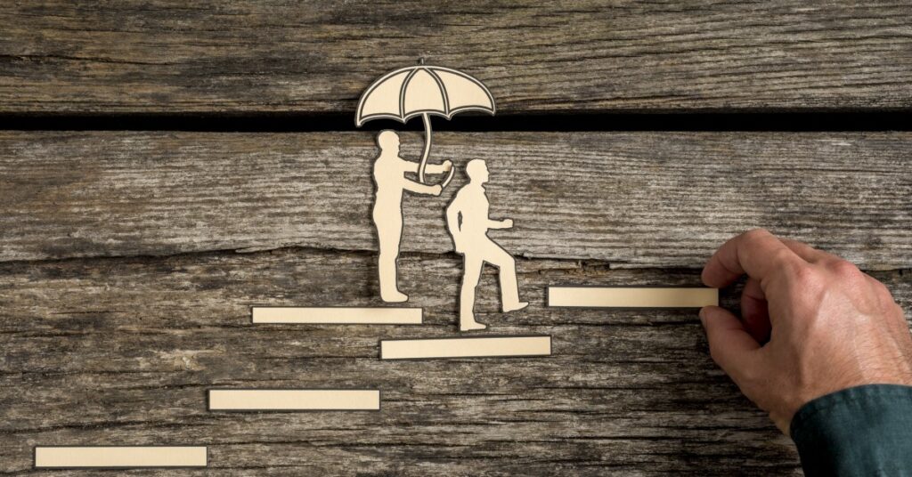 wood cutouts of people